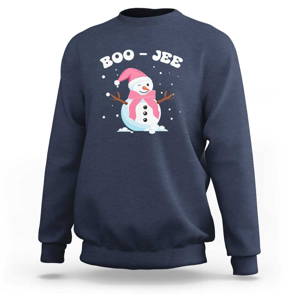 Bougie Snowman Sweatshirt Pink Christmas Xmas Gifts - Wonder Print Shop