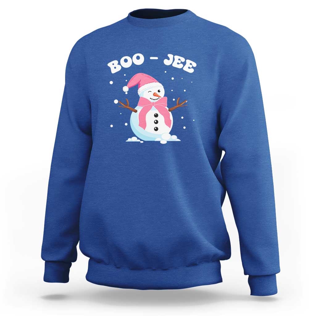 Bougie Snowman Sweatshirt Pink Christmas Xmas Gifts - Wonder Print Shop
