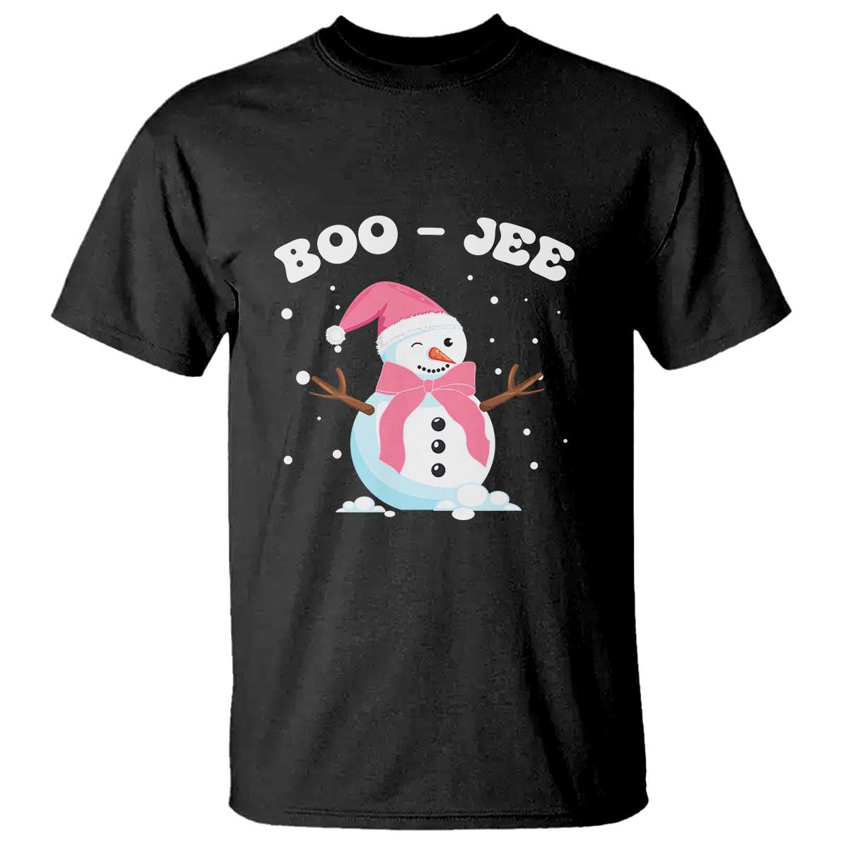 Bougie Snowman T Shirt Pink Christmas Xmas Gifts - Wonder Print Shop
