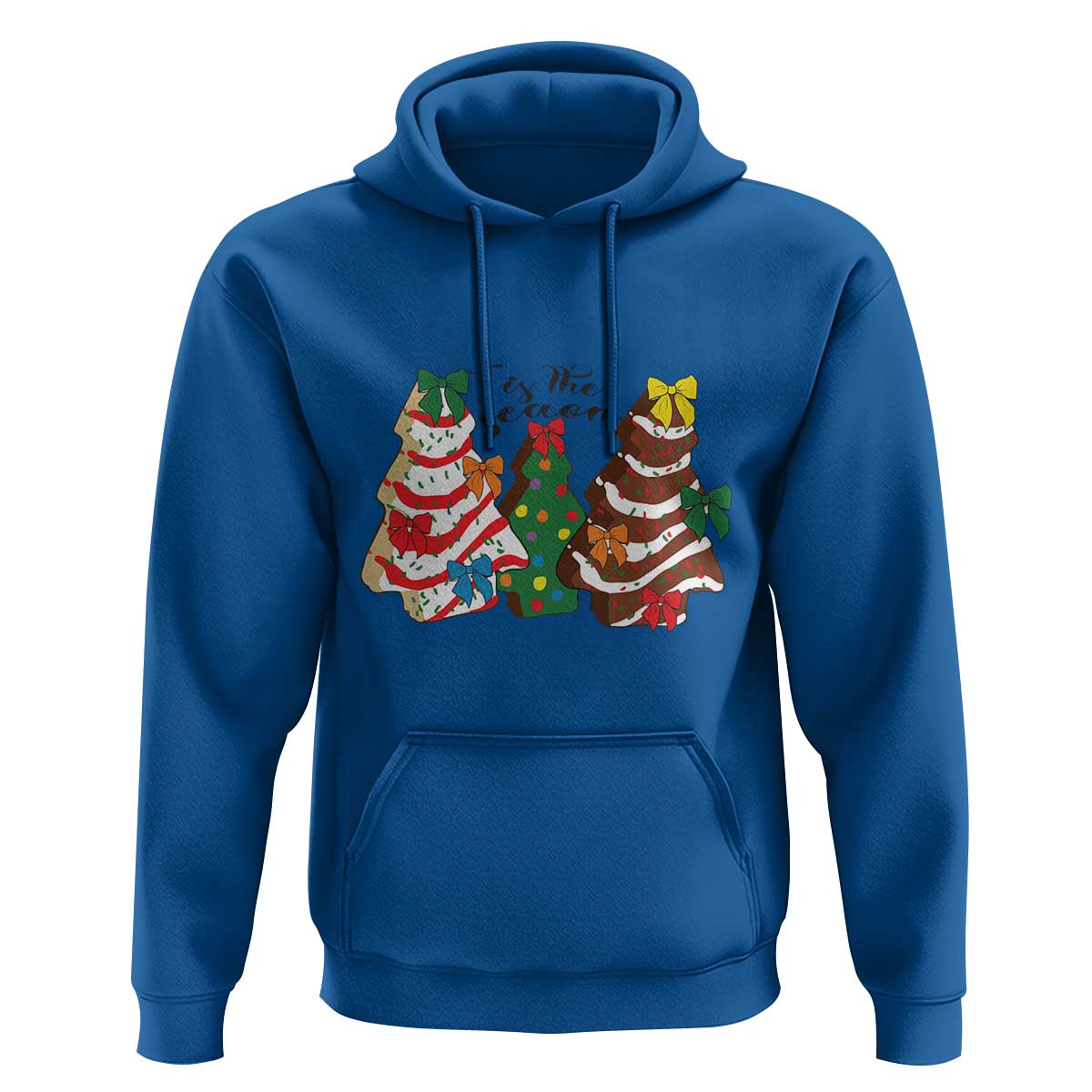Christmas Cake Tree Bow Hoodie Tis The Season