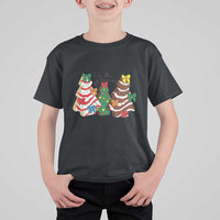 Christmas Cake Tree Bow T Shirt For Kid Tis The Season - Wonder Print Shop
