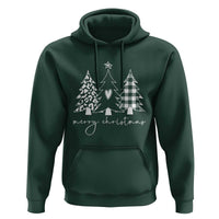 Merry & Bright Christmas Trees Hoodie Chic Winter Shirt Cute Holiday Tee Xmas Gift