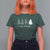 Merry & Bright Christmas Trees T Shirt For Women Holiday Tee Xmas Gift - Wonder Print Shop