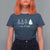 Merry & Bright Christmas Trees T Shirt For Women Holiday Tee Xmas Gift - Wonder Print Shop