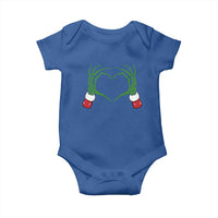 Christmas Skeleton Heart Hands Baby Onesie