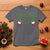 Christmas Skeleton Heart Hands T Shirt - Wonder Print Shop