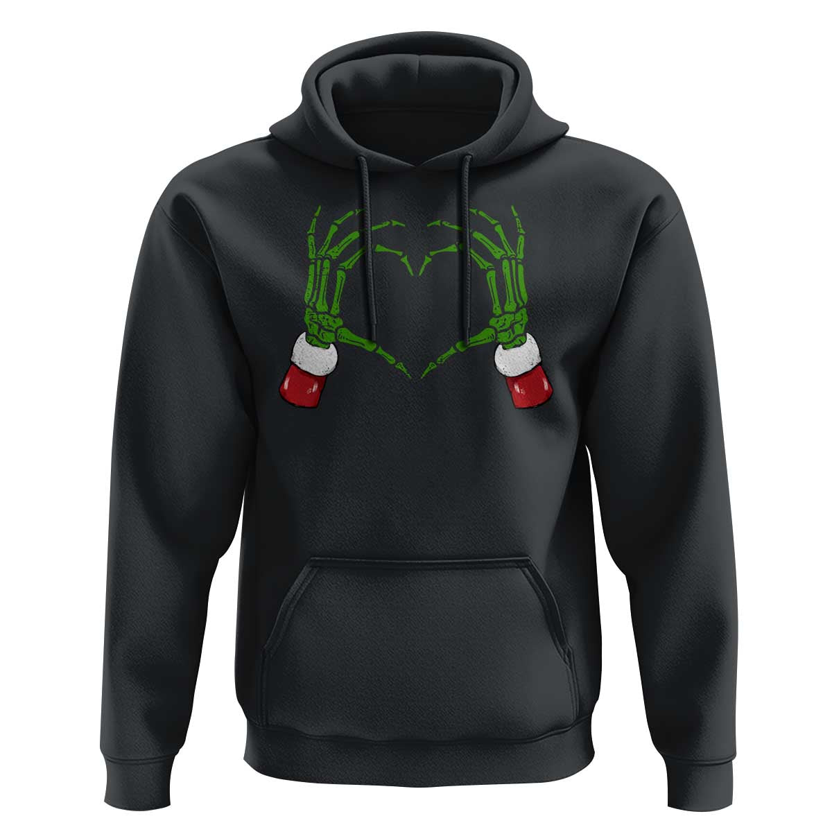 Christmas Skeleton Heart Hands Hoodie