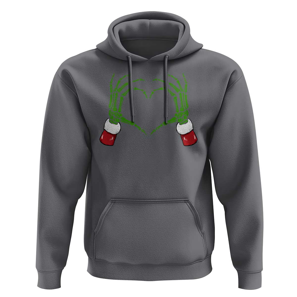 Christmas Skeleton Heart Hands Hoodie
