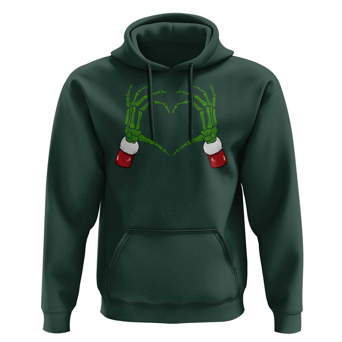 Christmas Skeleton Heart Hands Hoodie