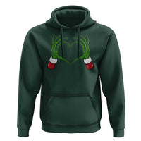 Christmas Skeleton Heart Hands Hoodie