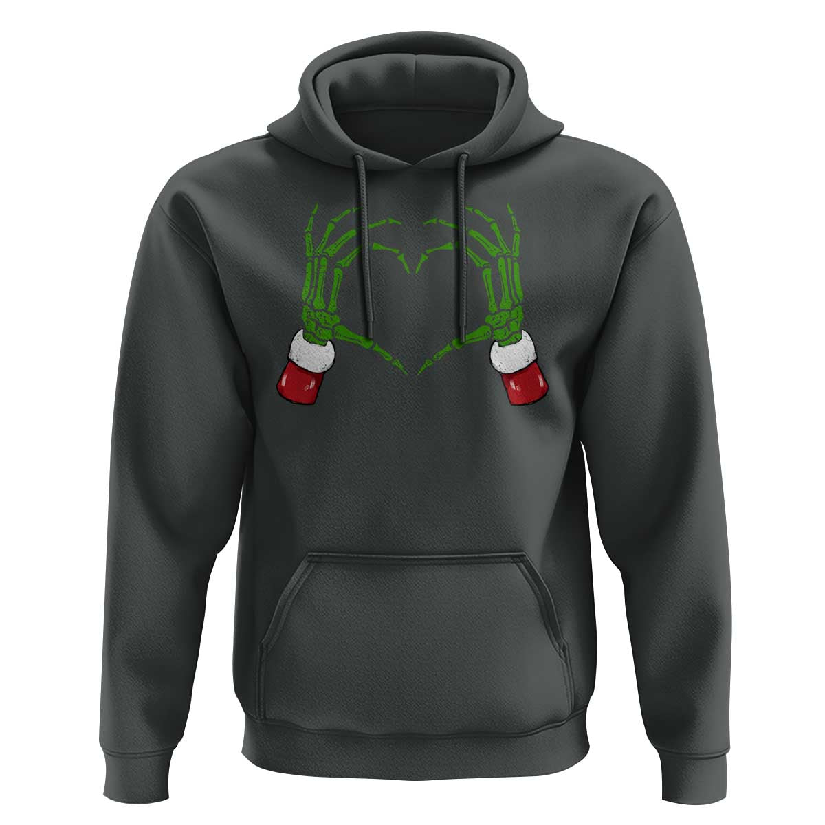 Christmas Skeleton Heart Hands Hoodie