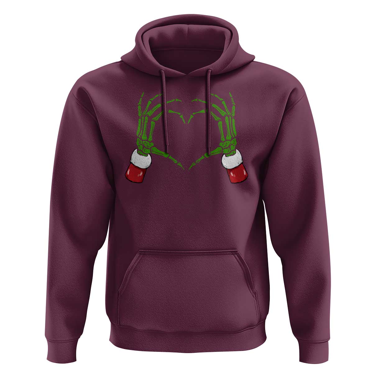 Christmas Skeleton Heart Hands Hoodie