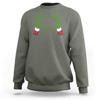 Christmas Skeleton Heart Hands Sweatshirt - Wonder Print Shop