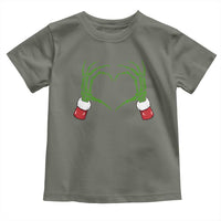 Christmas Skeleton Heart Hands Toddler T Shirt