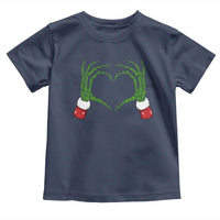 Christmas Skeleton Heart Hands Toddler T Shirt