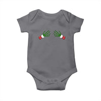 Funny Christmas Baby Onesie Women's Boob Skeleton Hand
