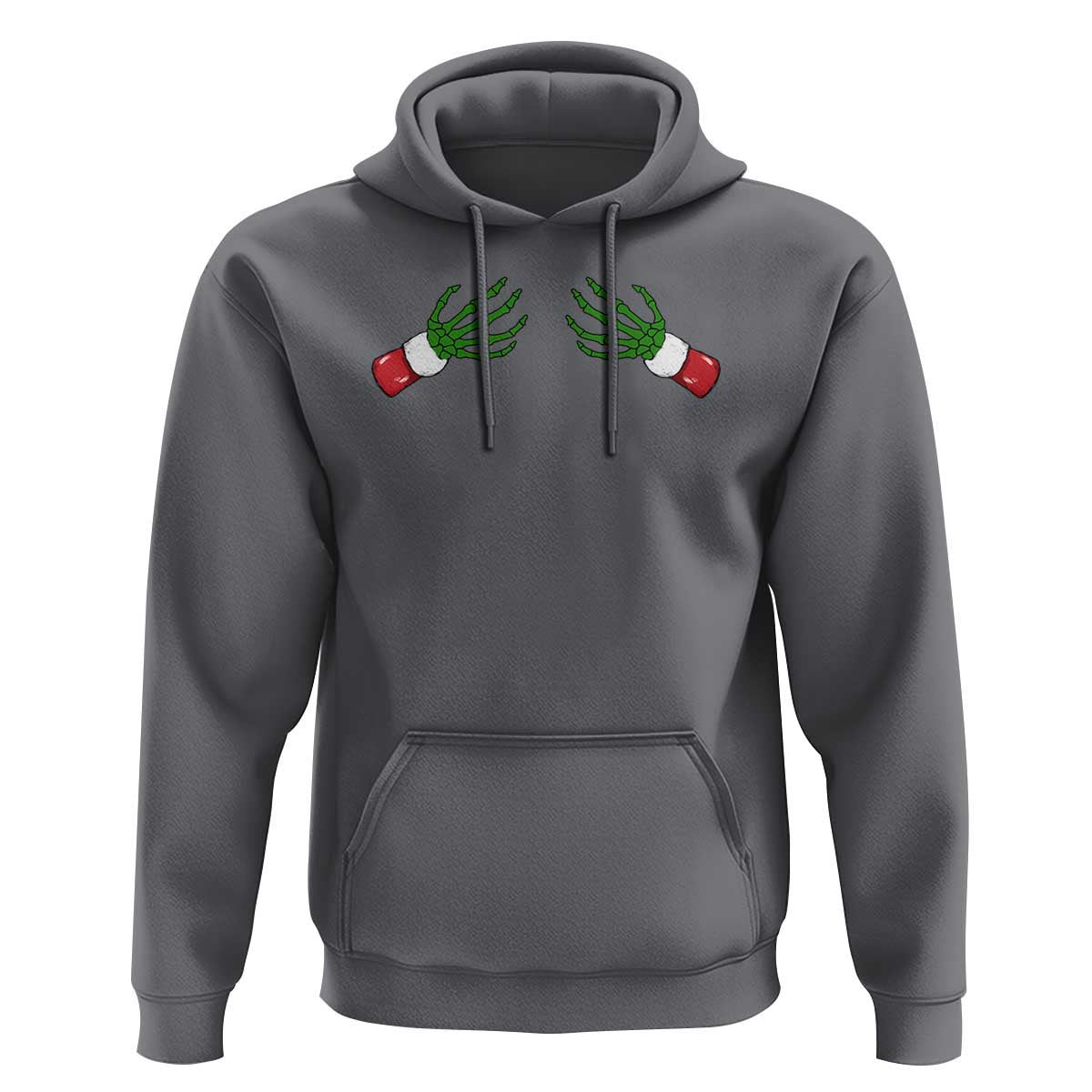 Funny Christmas Hoodie Women's Boob Skeleton Hand
