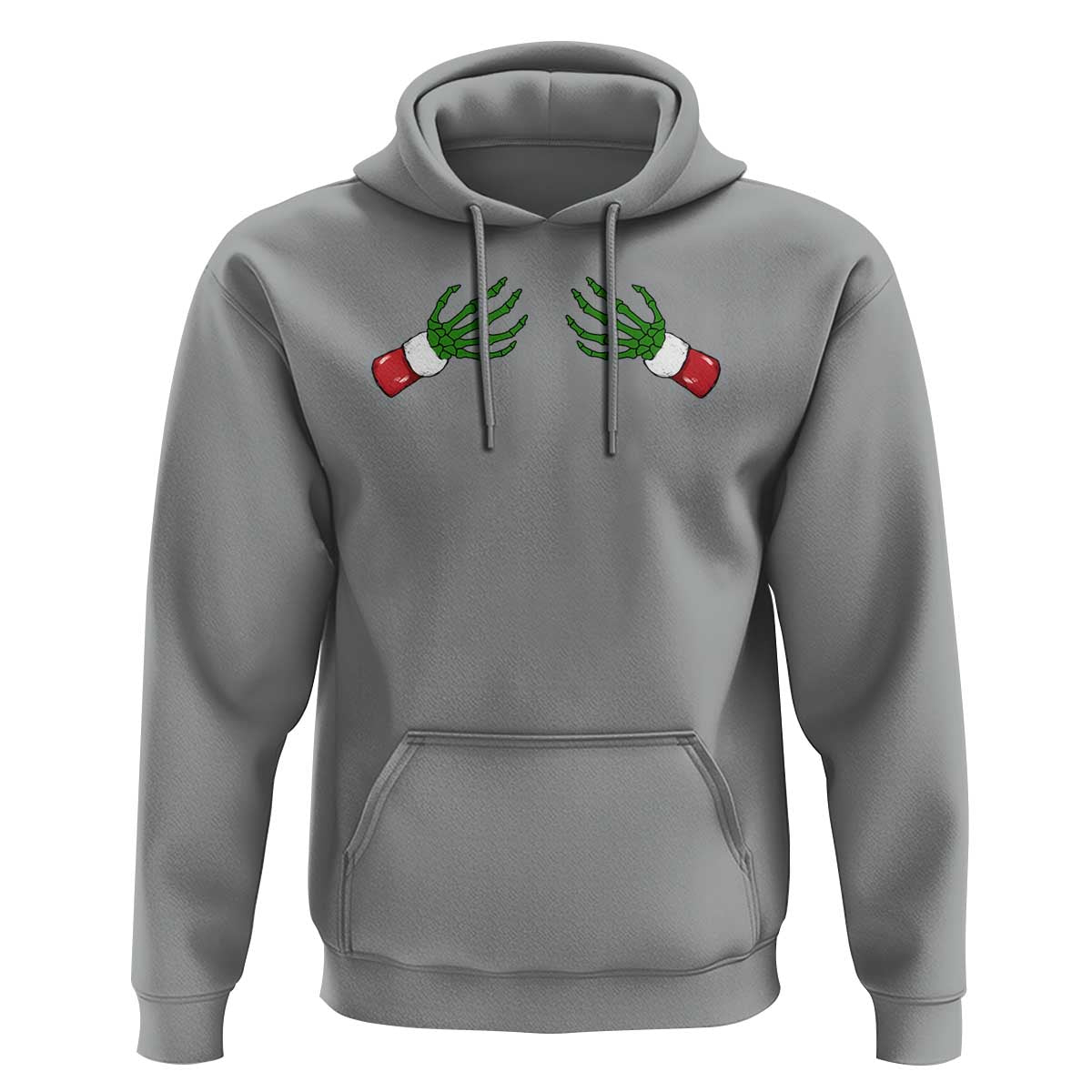 Funny Christmas Hoodie Women's Boob Skeleton Hand