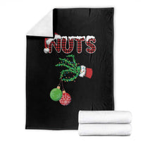 Funny Couples Christmas Throw Blanket Chest And Nuts Matching Holiday Skeleton Hand - Wonder Print Shop