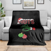 Funny Couples Christmas Throw Blanket Chest And Nuts Matching Holiday Skeleton Hand - Wonder Print Shop