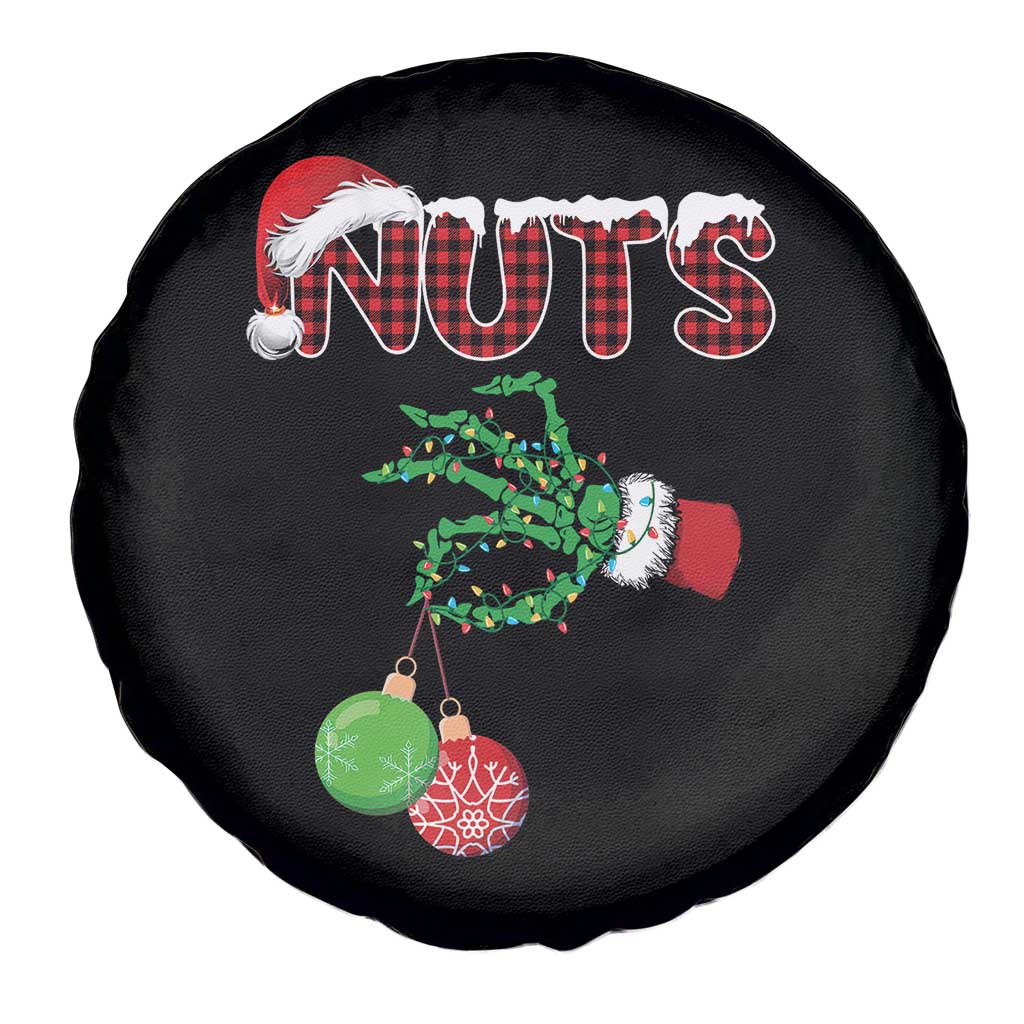 Funny Couples Christmas Spare Tire Cover Chest And Nuts Matching Holiday Skeleton Hand - Wonder Print Shop