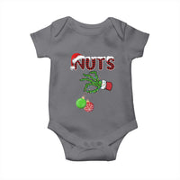Funny Couples Christmas Baby Onesie Chest And Nuts Matching Holiday Skeleton Hand - Wonder Print Shop