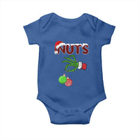 Funny Couples Christmas Baby Onesie Chest And Nuts Matching Holiday Skeleton Hand - Wonder Print Shop