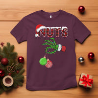 Funny Couples Christmas T Shirt Chest And Nuts Matching Holiday Skeleton Hand - Wonder Print Shop