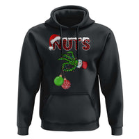 Funny Couples Christmas Hoodie Chest And Nuts Matching Holiday Skeleton Hand - Wonder Print Shop