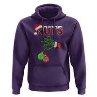 Funny Couples Christmas Hoodie Chest And Nuts Matching Holiday Skeleton Hand - Wonder Print Shop