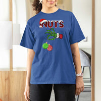 Funny Couples Christmas T Shirt For Women Chest And Nuts Matching Holiday Skeleton Hand - Wonder Print Shop