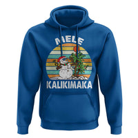 Vintage Cute Mele Kalikimaka Christmas Hoodie Funny Snowman Palm Tree Beach Tropical Xmas Gift Family Holiday