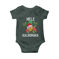 Hawaii Christmas Baby Onesie Mele Kalikimaka Hawaiian Pineapple Xmas Lights Santa Hat