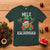 Hawaii Christmas T Shirt Mele Kalikimaka Hawaiian Pineapple Xmas Lights Santa Hat - Wonder Print Shop