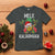 Hawaii Christmas T Shirt Mele Kalikimaka Hawaiian Pineapple Xmas Lights Santa Hat - Wonder Print Shop