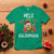 Hawaii Christmas T Shirt Mele Kalikimaka Hawaiian Pineapple Xmas Lights Santa Hat - Wonder Print Shop