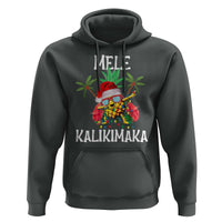Hawaii Christmas Hoodie Mele Kalikimaka Hawaiian Pineapple Xmas Lights Santa Hat