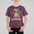 Hawaii Christmas T Shirt For Kid Mele Kalikimaka Hawaiian Pineapple Xmas Lights Santa Hat - Wonder Print Shop