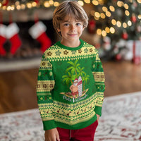 Mele Kalikimaka Hawaiian Ugly Christmas Sweater Hawaii Santa Xmas Beach Family Vacation - Wonder Print Shop