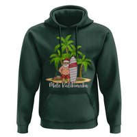 Mele Kalikimaka Hawaiian Christmas In July Hawaii Santa Hoodie Xmas Beach Family Vacation