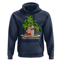 Mele Kalikimaka Hawaiian Christmas In July Hawaii Santa Hoodie Xmas Beach Family Vacation
