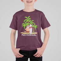 Mele Kalikimaka Hawaiian Christmas In July Hawaii Santa T Shirt For Kid Xmas Beach Family Vacation - Wonder Print Shop