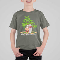 Mele Kalikimaka Hawaiian Christmas In July Hawaii Santa T Shirt For Kid Xmas Beach Family Vacation - Wonder Print Shop