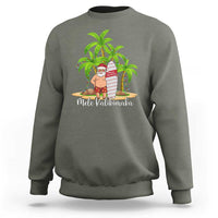 Mele Kalikimaka Hawaiian Christmas In July Hawaii Santa Sweatshirt Xmas Beach Family Vacation - Wonder Print Shop