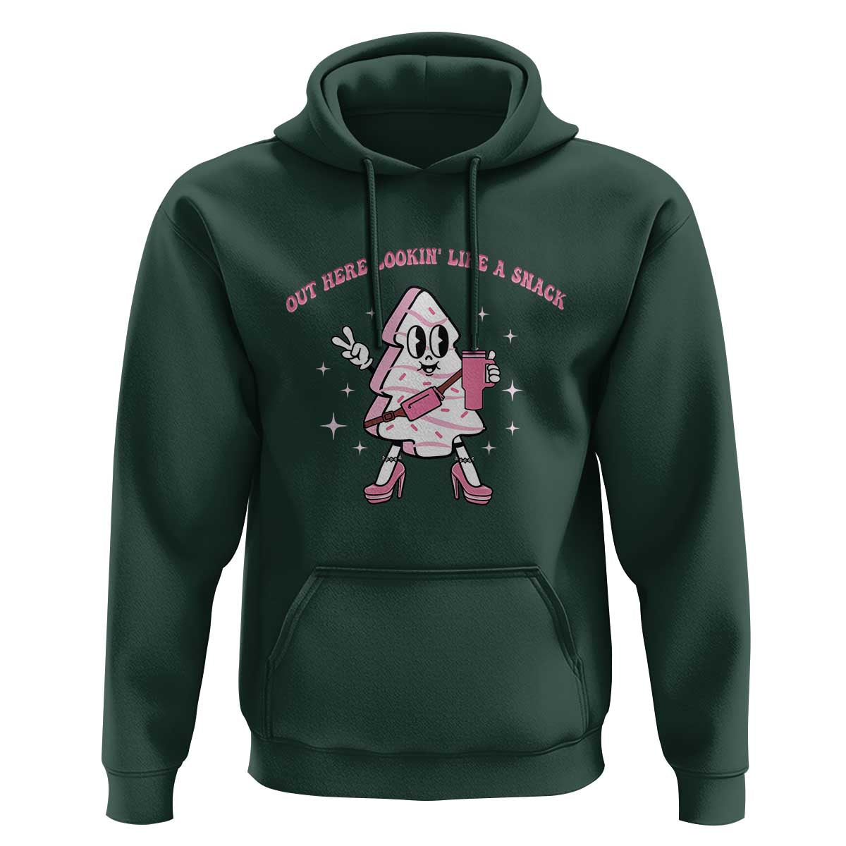 Pink Christmas Tree Cake Hoodie Out Here Lookin Like A Snack Boujee Xmas