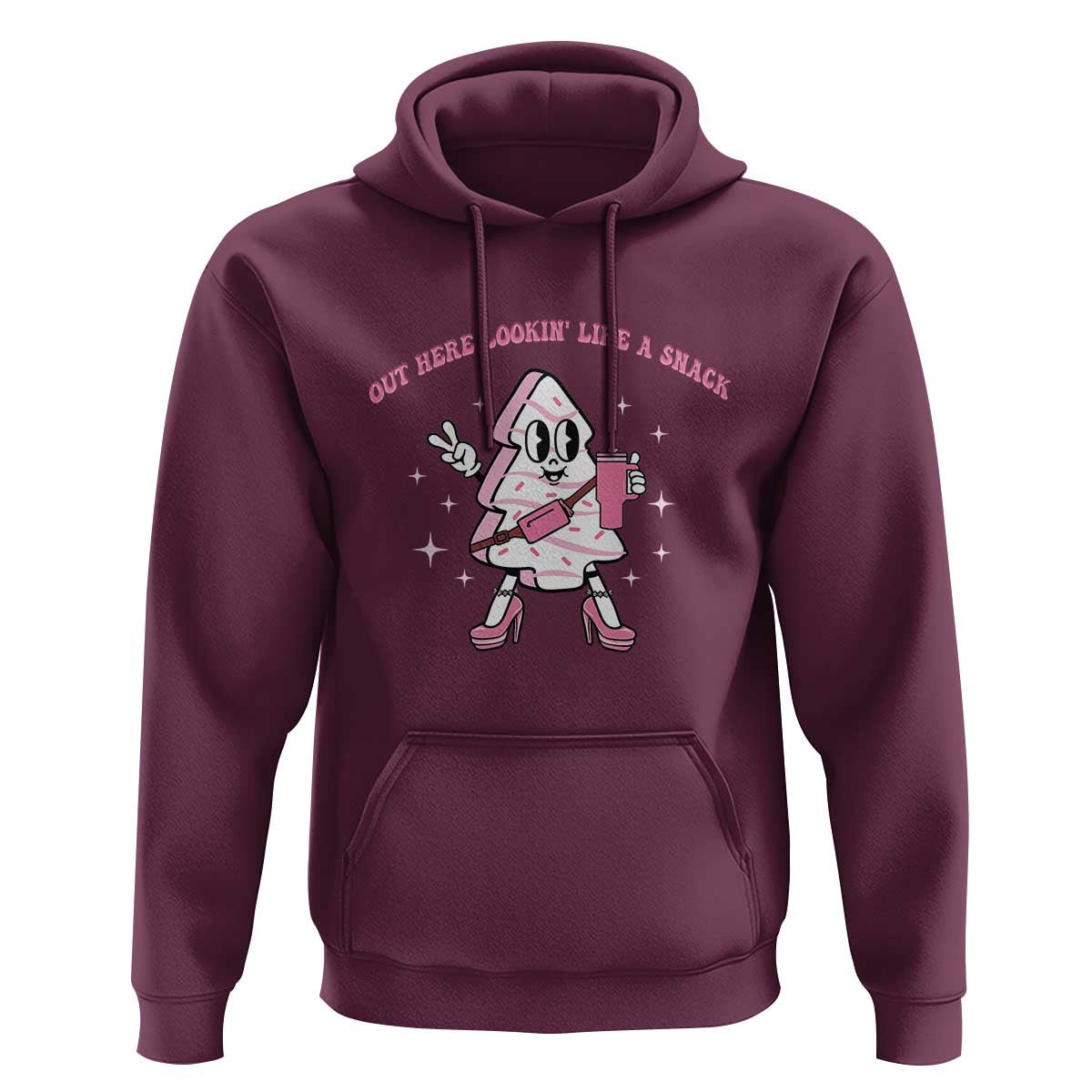 Pink Christmas Tree Cake Hoodie Out Here Lookin Like A Snack Boujee Xmas