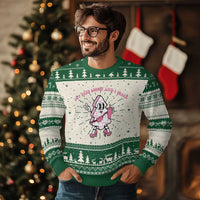 Pink Christmas Tree Cake Ugly Christmas Sweater Out Here Lookin Like A Snack Boujee Xmas - Wonder Print Shop