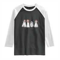 Christmas Ghost Dog Raglan Shirt