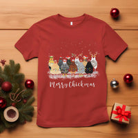 ute Christmas Chickens T Shirt Xmas Farm Animals - Wonder Print Shop