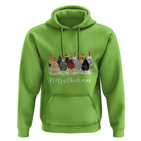 Сute Christmas Chickens Hoodie Xmas Farm Animals